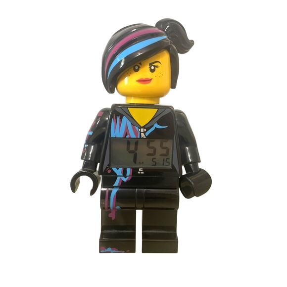 Lego Movie Wyldstyle Lucy Digital Clock Alarm Clock, Posable, Awesome! - Picture 1 of 9